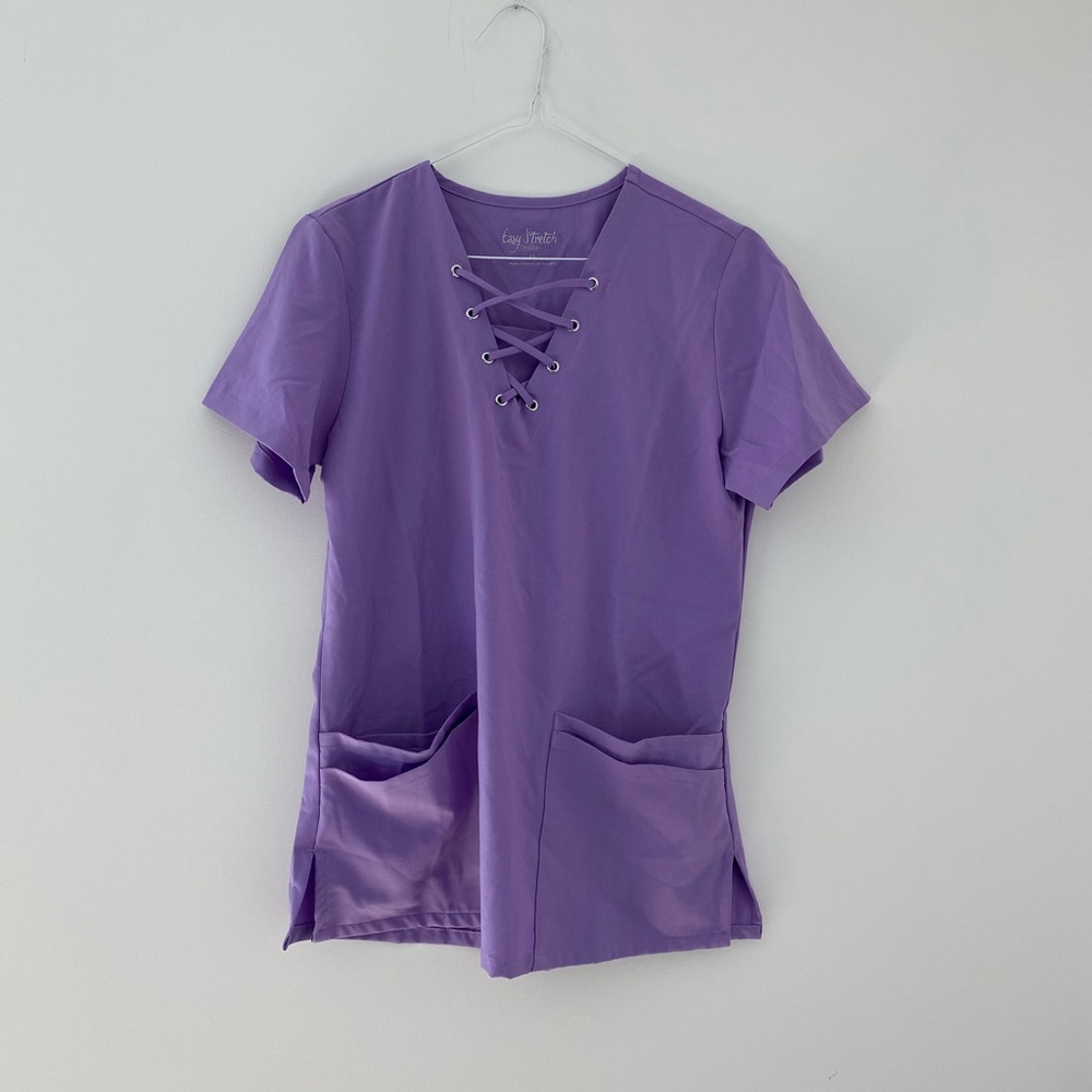 Lavender Fashion Scrub Top